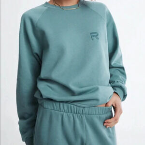 NWT $129 Ragdoll LA Oversized Sweatshirt in North Atlantic Green Medium